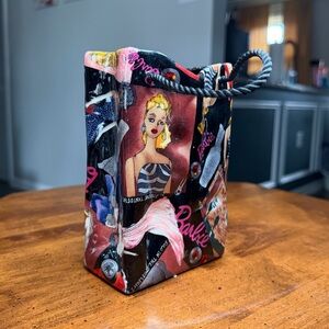 Nicole Miller Mattel Barbie Ceramic Decorative Basket Handle Multicolor 1995